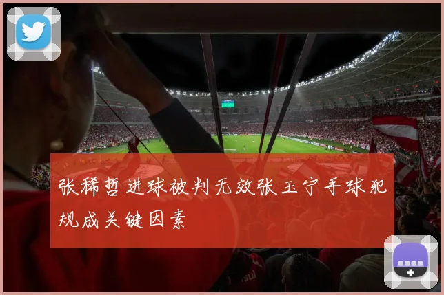 张稀哲进球被判无效张玉宁手球犯规成关键因素